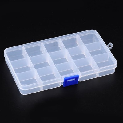 Pudełko z plastiku na koraliki 17.5cmx10cm (1szt.)