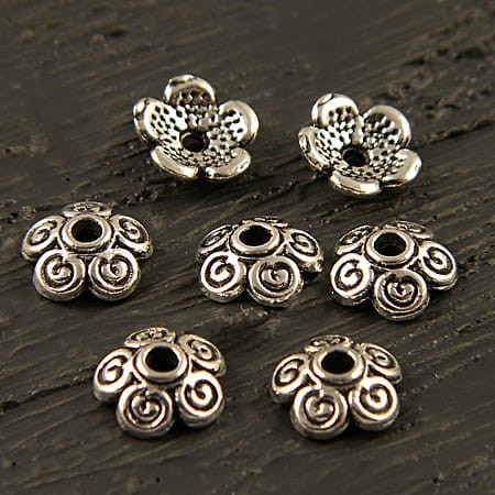 Nakładka z metalu 8x2.5mm ciemna srebrna (20szt.)