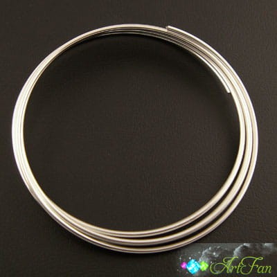 Drut metalowy z pamięcią 55x1mm srebrny (1szt.)