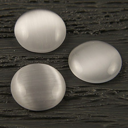 Kocie Oko koło kaboszon 14mm szary (1szt)