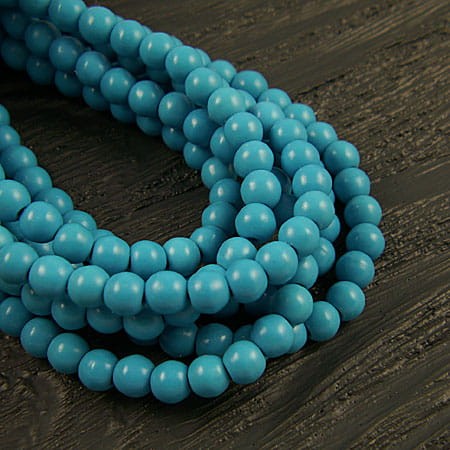 Turkus syntetyczny kulki 6mm (6szt.)