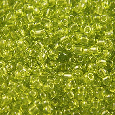 SeedBeads Round 11/0 jasne zielone przezroczyste (20gram)