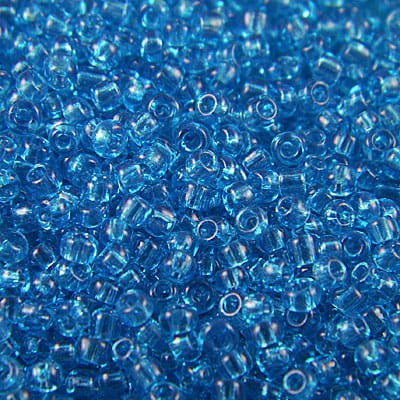 SeedBeads Round 11/0 niebieskie przezroczyste (20gram)