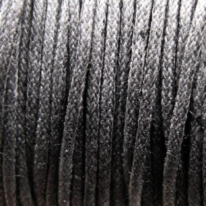 Sznurek bawełniany 1.5mm czarny (5m)