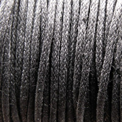 Sznurek bawełniany 1.5mm czarny (5m)