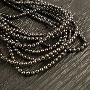 Hematyt kulki 3mm grafitowe (120szt.)