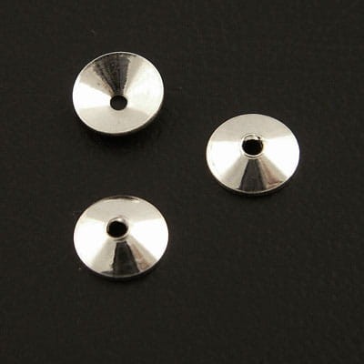 Nakładki 6mm srebro (1szt.)