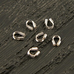 Podkówki, ochronki linek ze srebra 5x3.7mm (2szt.)