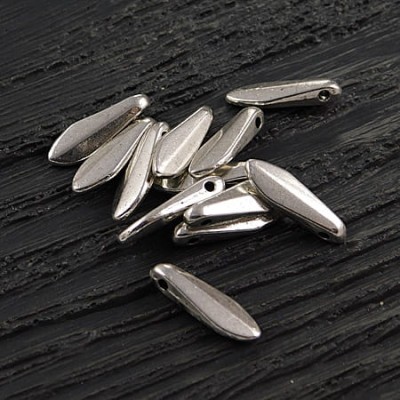 Zawieszka grot z metalu 15.5x5mm ciemno srebrna (10szt.)