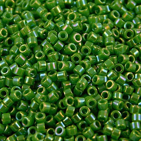 Miyuki Delica 11/0 DB0163 Opaque Green AB (5gram)