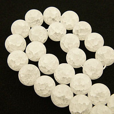 Kryształ Lodowy matowy kulki 8mm (4szt.)