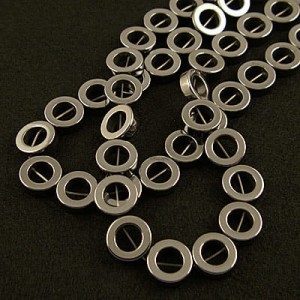 Hematyt koła 12x3.7mm grafitowe (10szt)