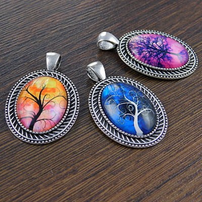 Baza z metalu do kaboszonów 25x18mm ciemna srebrna (1szt.)