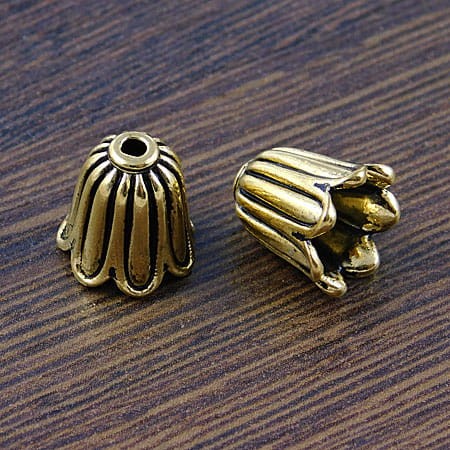 Nakładka z metalu kielich 11mmx10mm stare złoto (2szt)