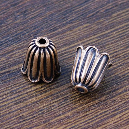 Nakładka z metalu kielich 11mmx10mm miedziana (2szt)