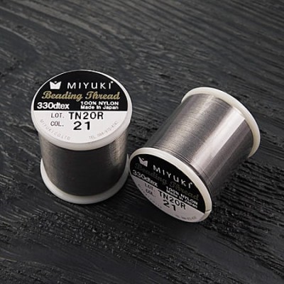 Nici Miyuki nylonowe 0.2mm Grey (1op-55 jardów)