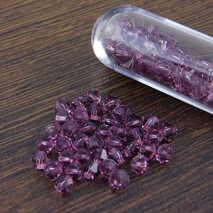 Kryształki Bicone 4mm Amethyst (6szt.)