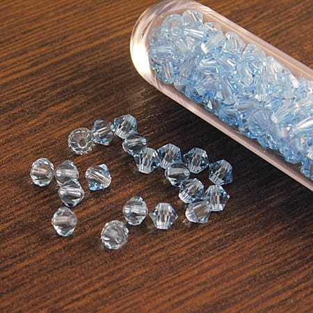 Kryształki Bicone 4mm Aquamarine (6szt)