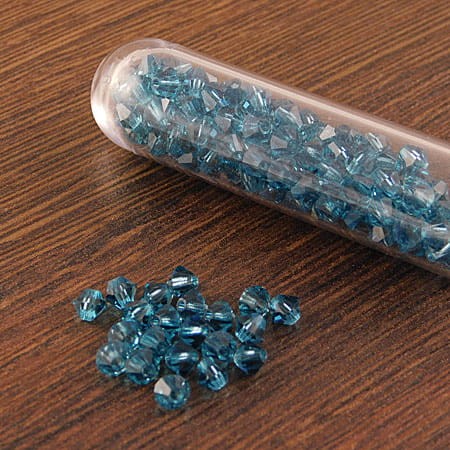 Kryształki Bicone 4mm Indicolite  (6szt)