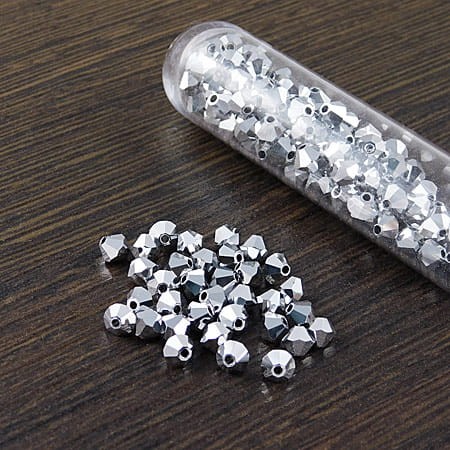 Kryształki Bicone 4mm Crystal Labrador Full (6szt)