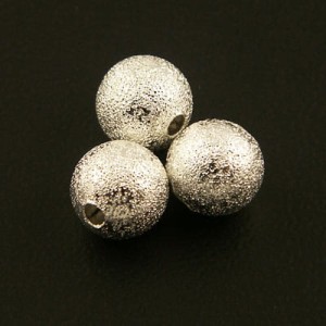 Kulki Gwiezdny Pył z metalu 4mm srebrne (10szt)