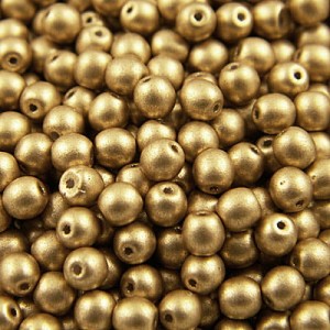 Kulki ze szkła 6mm Aztec Gold (20szt.)