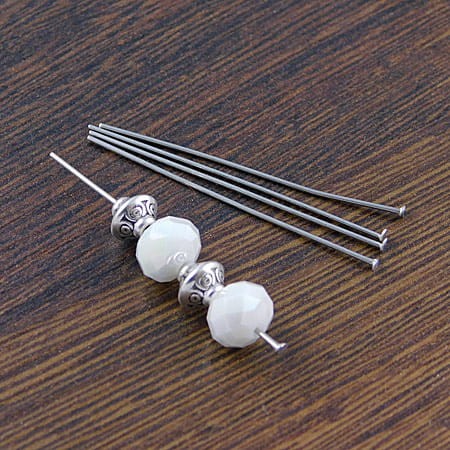 Szpilki gwoździe stal chirurgiczna 40x0.7mm ciemno srebrna (10szt.)