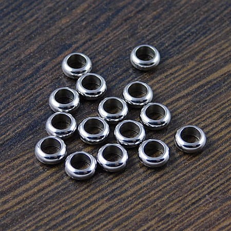 Oponka stal chirurgiczna 5x2mm ciemna srebrna (4szt)