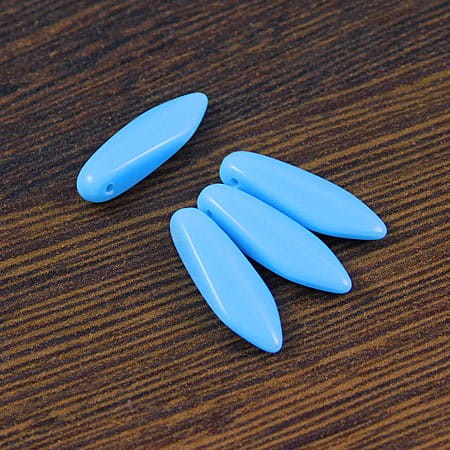 Koraliki Dagger ze szkła Turquoise 16x5mm (6szt)