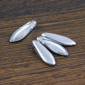 Koraliki Dagger ze szkła 16x5mm Crystal Labrador (6szt)­
