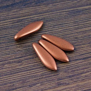 Koraliki Dagger ze szkła 16x5mm Copper (6szt.)
