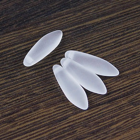 Koraliki Dagger ze szkła 16x5mm Crystal Matted (6szt.)