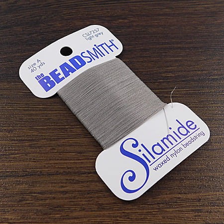 Nici nylonowe Silamide BeadSmith 0.2mm Light Grey (36.5m)