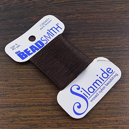 Nici nylonowe Silamide BeadSmith 0.2mm Dark Brown (36.5m)