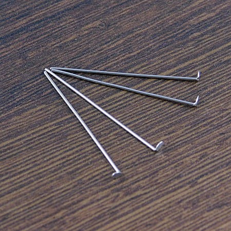 Szpilki gwoździe ze stali nierdzewnej 30x0.6mm ciemno srebrne (10szt.)