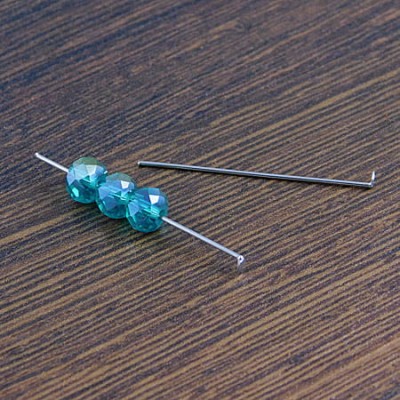 Szpilki gwoździe ze stali nierdzewnej 30x0.6mm ciemno srebrne (10szt.)