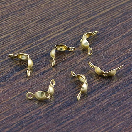 Łapaczki metalowe 7x4mm złote (50szt.)