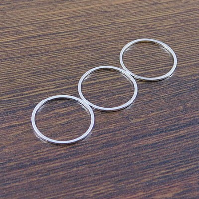 Baza koło z metalu 20x1mm srebrna (4szt.)
