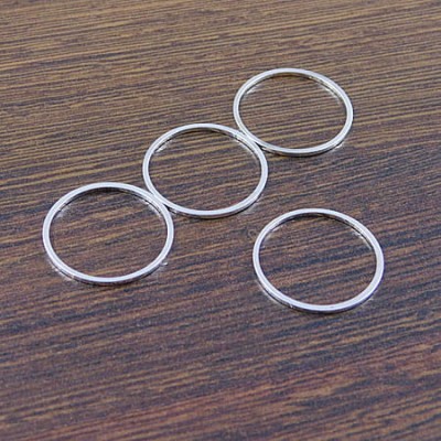 Baza koło z metalu 20x1mm srebrna (4szt.)