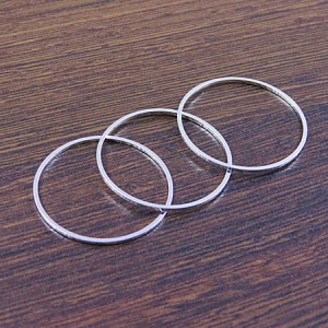 Baza koło z metalu 30x1mm srebrna (4szt)