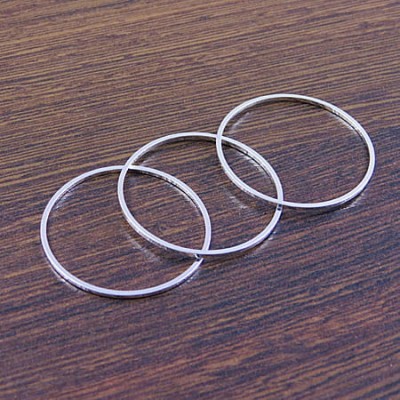 Baza koło z metalu 30x1mm srebrna (4szt)