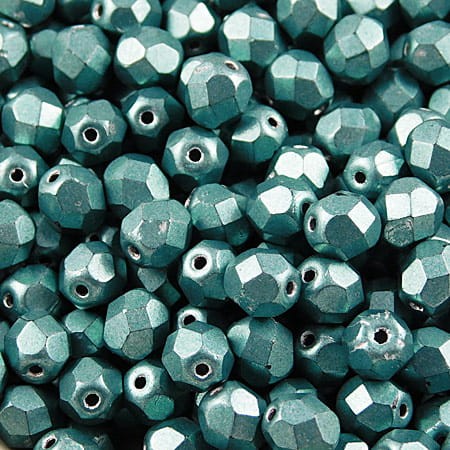 Koraliki Fire Polish ze szkła 6mm Metallic Island Paradise (20szt)