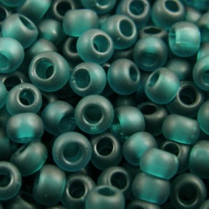 TOHO 6/0 Round Transparent-Frosted Teal (10g)