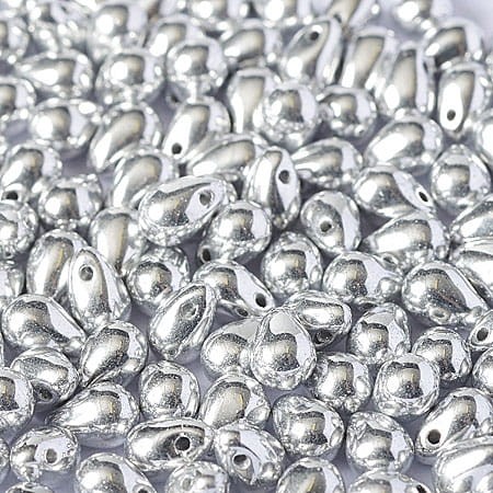 Koraliki Teardrop ze szkła 6x4mm Crystal Full Labrador (20szt.)