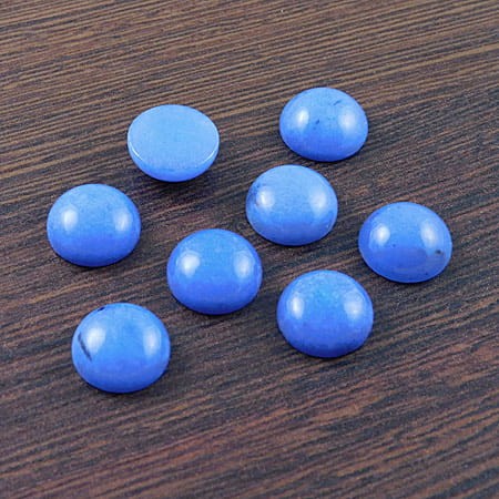 Kaboszon jadeit ciemny niebieski koło 12x5mm (1szt.)