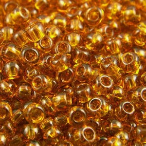 TOHO Round 8/0 Transparent Topaz (10g)