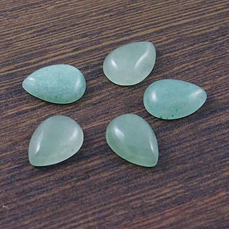 Kaboszon awenturyn łza 14x10x4.5mm (1szt.)