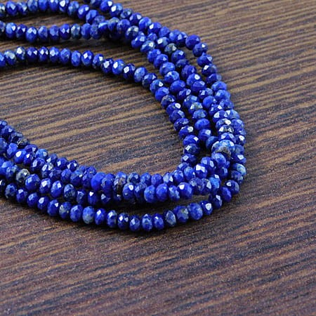 Lapis Lazuli oponka fasetowana 2.5x1.8mm (10szt)