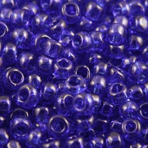 TOHO Round 8/0 Transparent Cobalt (10g)