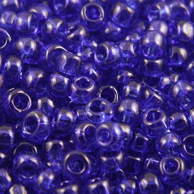 TOHO Round 8/0 Transparent Cobalt (10g)